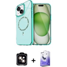 BUTİMAR'S iPhone 14 Kıvılcım Form Prime - Siyah Bilvis 5in1 5d Magic Hayalet Cam Ekran Koruyucu + Turuncu Pvd Metal Kamera Lens