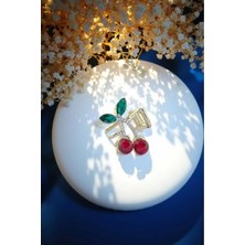 RALBAX Viorne Saç Aksesuarı – Kiraz Tasarım, Renkli Taşlı Zarif Kadın Saç Tokası