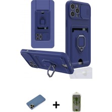 Cepte Toptan iPhone 12 Pro Max Vadi Form Prime - Siyah Joko Magic 5d Hayalet Cam + Gold Shine Kamera Lens Koruma Cam