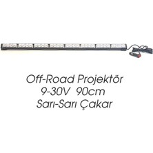 PINUKS Off-Road LED Bar Proj. 9-30V 90CM Çakar Sarı-Sarı Adet  PİNUKS-BR4203264