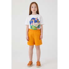Bg Store Kız Çocuk Turuncu Şort