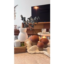 3DekorPusula Dekoratif 3'lü Mantar Biblo Seti-Gizli Bölmeli Takı & Saklama Kutusu / Dekoratif Obje