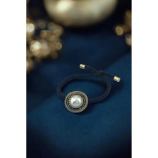 RALBAX Dahlia Saç Aksesuarı – Inci Detaylı, Zarif, Şık ve Klasik Kadın Saç Tokası