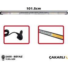 PINUKS Off-Road LED Bar Sis Proj. 9-30V Çakar 5 Fonks. Sarı-Beyaz  102CM Adet