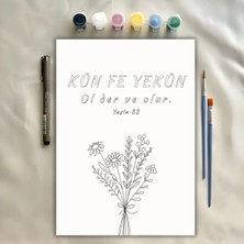 Boyaa Kün Fe Yekün Yasin 82 Ayetli Dini Islami Boyama Seti