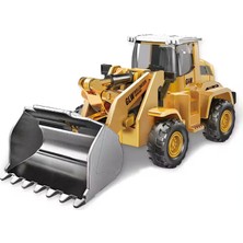 Mj Toys Diecast Oyuncak Kepçe Metal Inşaat Araçları Hareketli Oyuncak Model Kepçe Kutulu Buldozer