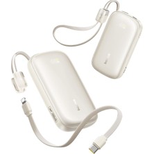 Baseus Enerfill FC21 Qpow 3 Ultra Hızlı Şarj Powerbank, 20000MAH  45W, + Pd, 1 x Usb-A - 1 x Usb-C Bej E0027P01
