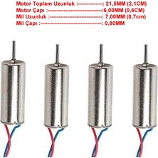 Quadcupter Motor Helikopter Motor Yedek Motor Drone Motor 4 Adet