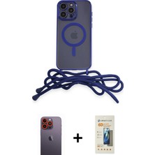 BUTİMAR'S iPhone 12 Pro Max Eksen Özel Seri - Siyah 6d Mat Seramik Hayalet Nano Ekran Koruyucu + Turuncu Neon Fosforlu Kamera Lens