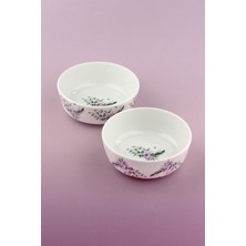 Bursa Porselen Dekor Orkide 2 Adet Porselen Kase