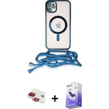 BUTİMAR'S iPhone 11 Eksen Özel Seri - Siyah Bilvis 5in1 5d Magic Hayalet Cam Ekran Koruyucu + Kırmızı Pers Alüminyum Kamera Lens