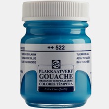 Kitabevimden Talens Guaj Boya 16 ml Turquoise Blue (Turkuaz Mavisi) 522--10 Lu