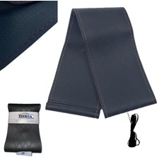 PINUKS Direksiyon Kılıfı S.deri Dikmeli Md:5 Baklava Siyah Ipi Siyah Adet  PİNUKS-TC15-121010