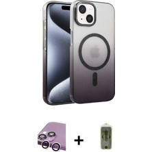 BUTİMAR'S iPhone 14 Ahenk Doku Özel Seri - Siyah Joko Magic 5d Hayalet Cam + Mor Raze Metal Kamera Lens