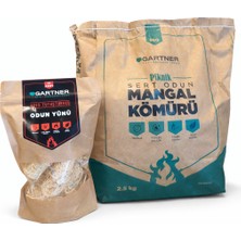 Gartner Piknik Mangal Kömürü 2.5 Kg  & 15'lik Ateş Tutuşturucu