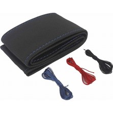 PINUKS Direksiyon Kılıfı Dikmeli Pedli 48CM Noktalı Mavi  D133 Adet  PİNUKS-TC15-121104