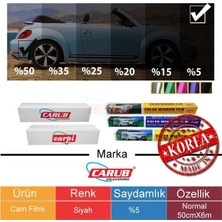 PINUKS Cam Filmi 50CMX6MT Süper Dark Black %5 Adet