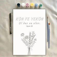 Boyaa Kün Fe Yekün Yasin 82 Ayetli Dini Islami Boyama Seti