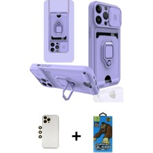 Cepte Toptan iPhone 13 Pro Max Vadi Form Prime - Siyah 18D Cam Ekran Koruyucu + Gold Shine Kamera Lens