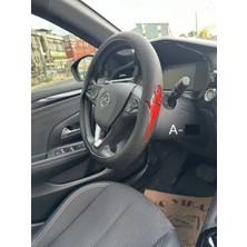 PINUKS Direksiyon Kılıfı Poşetli Geçme 38CM Fosforlu Meşale Kırmızı Adet  PİNUKS-FXF-908-A12