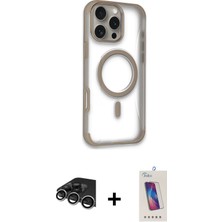 BUTİMAR'S iPhone 14 Pro Max Eksen Klasik Koleksiyonu - Siyah Joko 5d Cam + Gümüş Raze Metal Kamera Lens