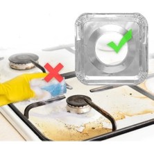 10 Adet Alüminyum Ocak Koruyucu Folyo