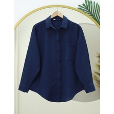 Moda Morfo Eteği Oval Kesim Müslin Gömlek -Laci