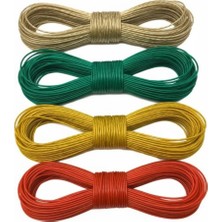 Uslucan Alışveriş Çelik Çamaşır Ipi - Çok Amaçlı Ip 20 Metre