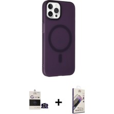 Cepte Toptan iPhone 14 Pro Max Çekirdek Modern Prime - Siyah Bilvis 3D Mat Cam Ekran Koruyucu + Siyah Bilvis Titan Kamera Lens
