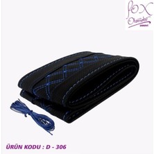 PINUKS Direksiyon Kılıfı Dikmeli Çember Lüx Nakışlı Mavi Adet  PİNUKS-FXD-306