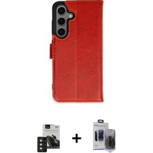 Cepte Toptan Galaxy S24 Siluet Işık Serisi - Siyah Vanessa Magic Hayalet Cam + Titan Gri Pvd Metal Kamera Lens