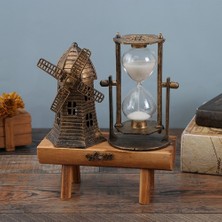 Keyfim Shop Dekoratif Yel Değirmeni Tasarımlı Kum Saati
