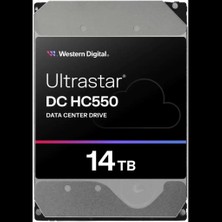 Wd Ultrastar, WUH721814ALE6L4, 3.5", 14TB, 512MB, 7200 Rpm, 7/24 Enterprise, Data Center-Güvenlik-Nas-Server, HDD (Dc HC550) (0F38581) (Türkiye Distribütörü Garantili)