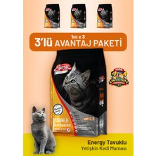 Cat food energy Tavuklu Yetişkin Kedi Maması 1 kg - 3 Adet