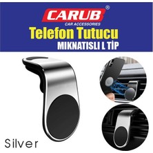 PINUKS Mıknatıslı Telefon Tutucu Izgaraya Geçme  Yassı L Tip Sılver Adet  PİNUKS-BR5901081