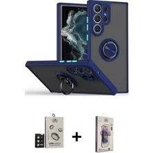 BUTİMAR'S Galaxy S25 Ultra Yörünge Çizgi - Siyah Bilvis 3D Cam Ekran Koruyucu + Siyah Bilvis Titan Kamera Lens