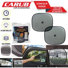 PINUKS Perde Yan Cam Trapez Siyah Vantuzlu  2li Takım  PİNUKS-BR4955504