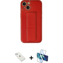 iPhone 14 Akış Doku - Siyah 3D Antistatik Cam Ekran Koruyucu + Sierra Blue Diamond Kamera Lens