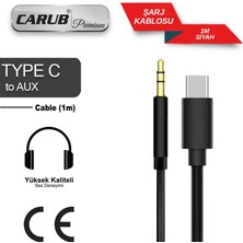 PINUKS Type-C To Aux Kablosu 1 Metre Siyah Lüx Adet  PİNUKS-BR5901894