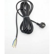 İNWATT 3 Metre Topraklı Hazır Fişli Elektrik Uzatma Kablosu 3x1.5 Mm² Siyah