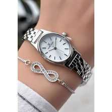 Daniel Klein Kadın Kol Saati Orijinal Çelik Kordon Gümüş Renk 3 ATM Su Geçirmezlik Özelliği