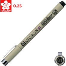 Kitabevimden Sakura BXSDK01-49 Pigma Micron 0.25 mm Siyah 01 Çizim Kalemi (12 Li Kutu)