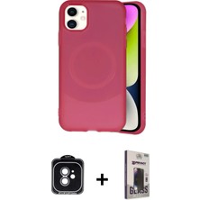 Cepte Toptan iPhone 11 Ufuk Serisi - Siyah Bilvis Hayalet Cam Ekran Koruyucu + Yeşil Pvd Metal Kamera Lens