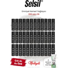 Selsil 36 Adet Emniyet Kemeri Yağlayıcı 200 ml ve Rosıe