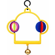 Petistera Kuşlar Için Fırfırlı Zilli Salıncak