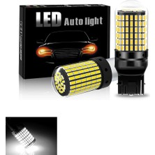 PINUKS Ampul T20 93 Dipsiz  12V 144 LED Mercekli Beyaz   ( 002294 ) Takım  PİNUKS-TC24-223115