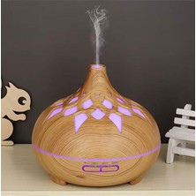 Sanec Aroma Difüzör Gece Işığı 7 LED Desenli Nemlendirici Kumandalı Buhar Makinesi 550 ml