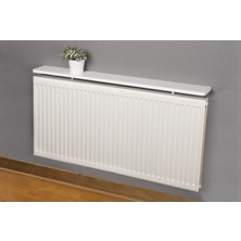 Feyza Design Pratik Dekoratif Radyatör ve Petek Rafı 120CM Saten Beyaz