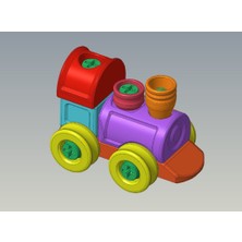 Lokomotif Yapım Oyuncağı Sök-Tak