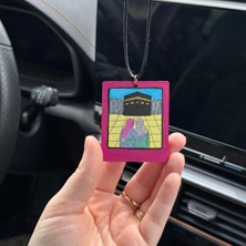 Arabamsekil Kabeli Araba Dikiz Aynası Islami Süsü Ahşap Kişiye Özel Oto Süsü Araba Hediyesi Kız Arkadaş Umre